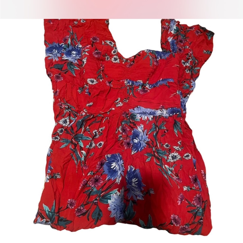 Band of Gypsies Red Textured Fabric